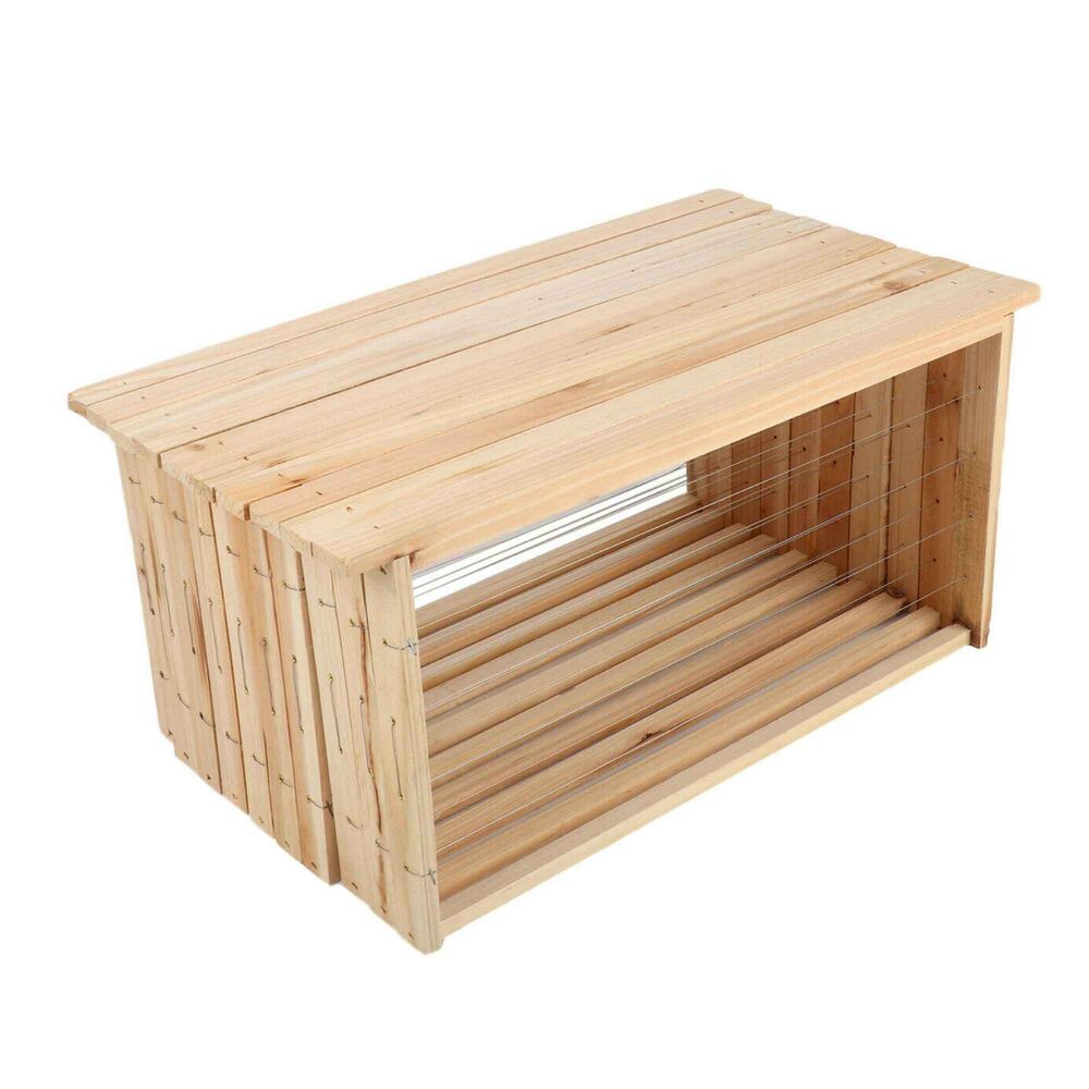 Beekeeping: 10x Wire Beehive Frame Assembled Wood Steel Unwaxed Deep Hive Frames Beekeeping