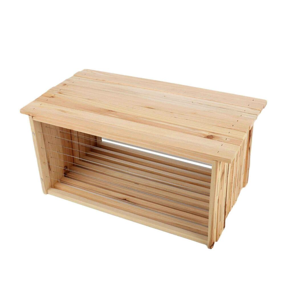 Beekeeping: 10x Wire Beehive Frame Assembled Wood Steel Unwaxed Deep Hive Frames Beekeeping