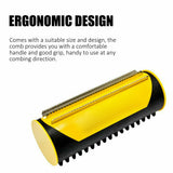 Pet Cleaning Supplies: Pet Dog Cat Hair Fur Deshedding Shedding Trimmer Grooming Roll Comb Brush yellow
