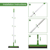 Laundry Cleaning Supplies: Green Floor Squeegee WiperBroom Floor Tile Cleaning Household Extendable Handle