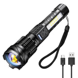 Camping Lights & Lanterns: Super Bright 30W 14LED Flashlight White Laser Tactical Torch Lamp for Camping AU