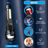 Camping Lights & Lanterns: Super Bright 30W 14LED Flashlight White Laser Tactical Torch Lamp for Camping AU