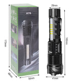 Camping Lights & Lanterns: Super Bright 30W 14LED Flashlight White Laser Tactical Torch Lamp for Camping AU