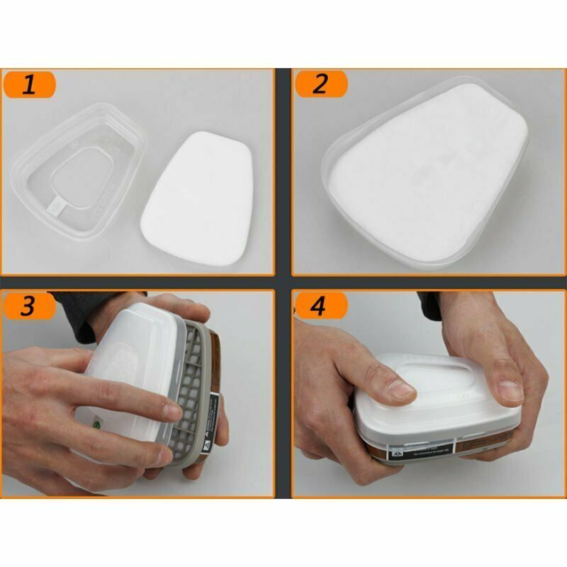 Wellness Accessories: 7 IN 1 Gas Mask Full Face Respirator Paint Spray Chemical Facepiece Reusable AU