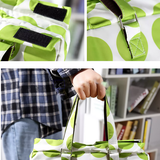 Packing Organisers: Shopping Trolley Cart Bag Foldable Wheels Carts Bags Market Luggage Basket green circle