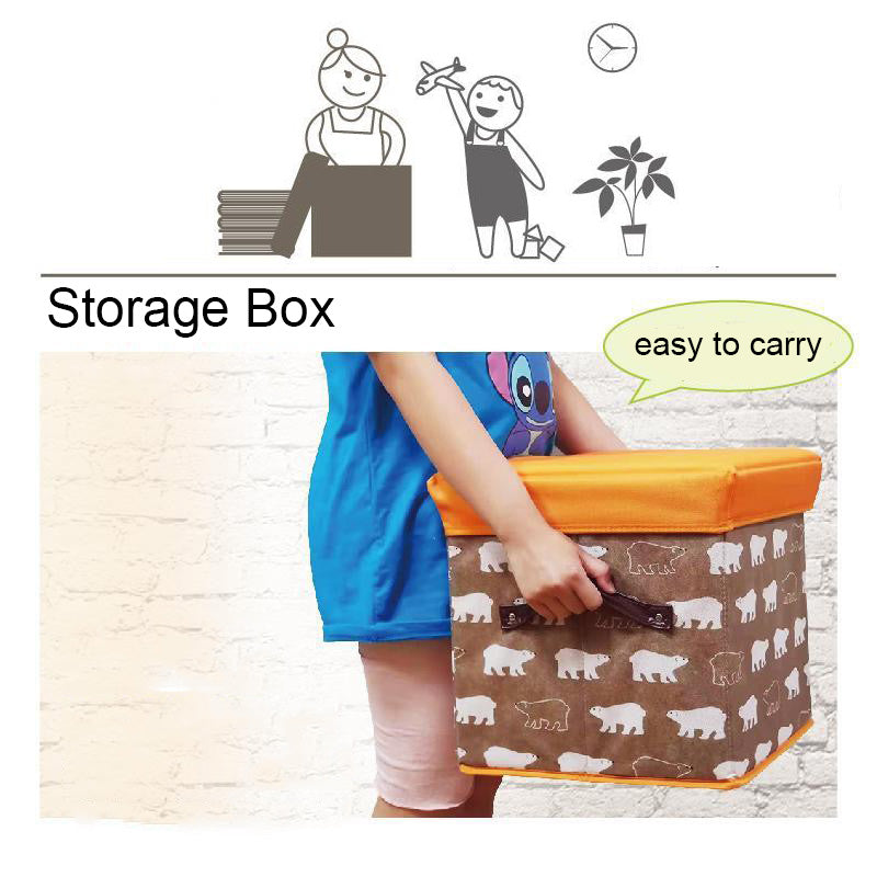 Ottomans & Footstools: Folding Ottoman Storage Stool Cube Footstool Stool Blanket Box With Cover AU