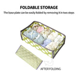 2Pcs 10 Grids Underwear Sock Panties Drawer Storage Bag Organizer Wardrobe Box