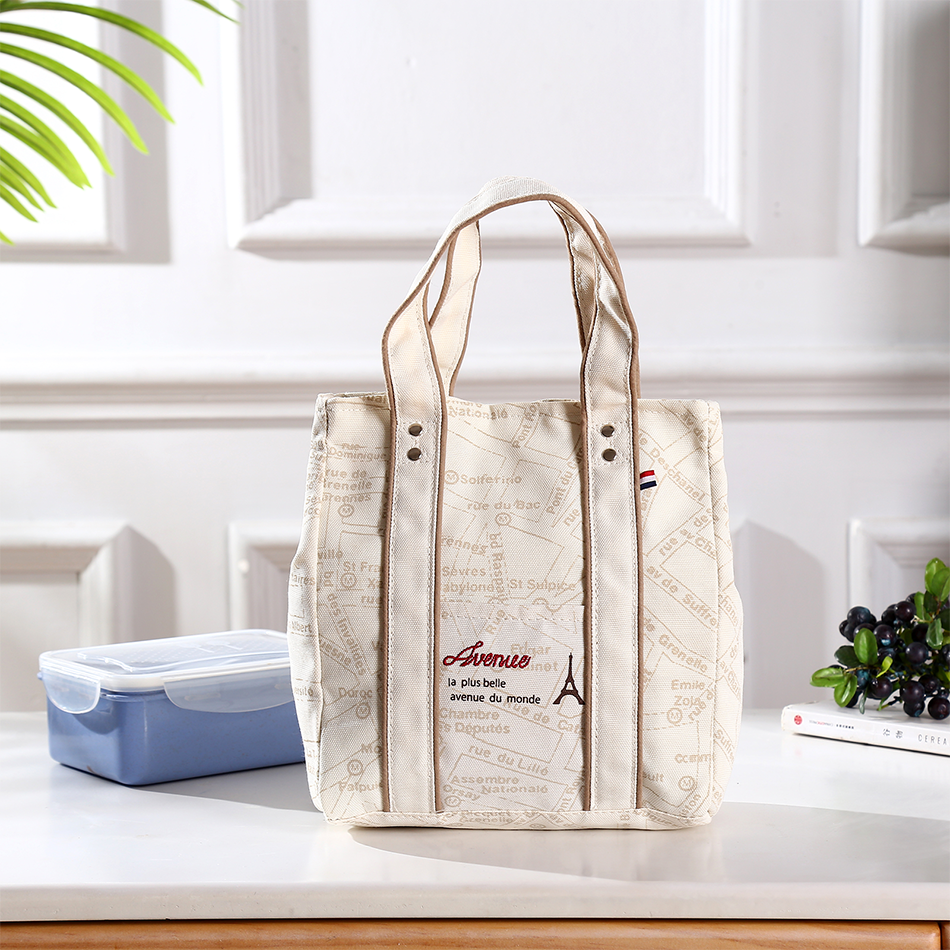 Duffel Bags: Portable 22*11.5*25cm Insulated Lunch Bag Food Container Picnic Storage Handbag