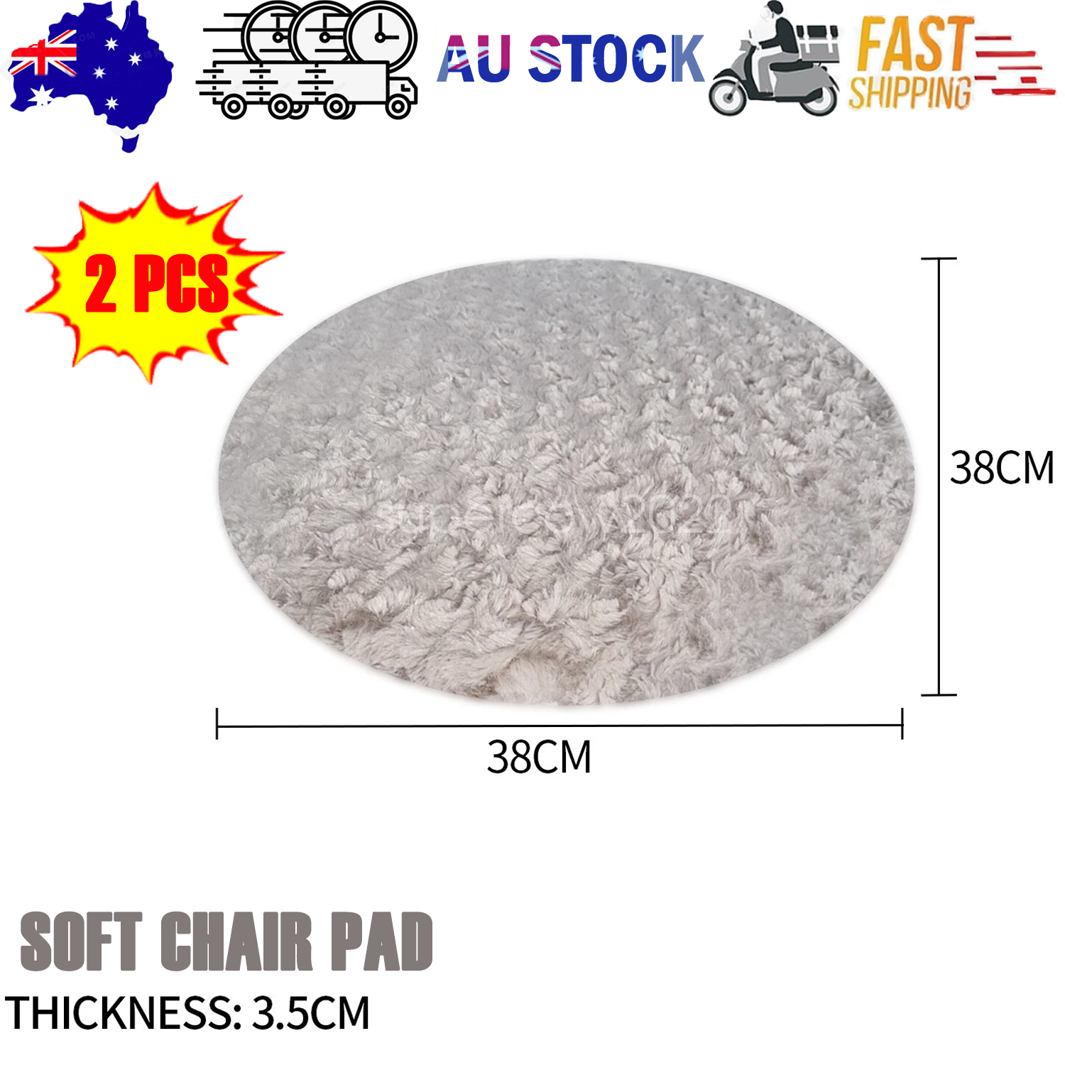 Cushions & Throws: Seat Cushions Outdoor Indoor Cushion  Round Soft Chair Pad