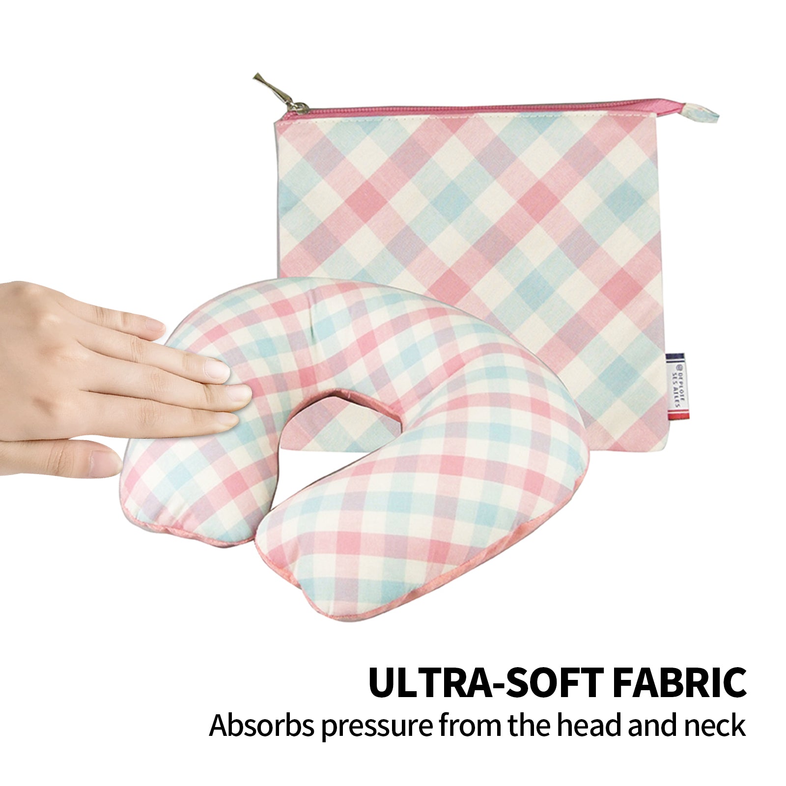 Pillows: Inflatable U Shaped Travel Neck Pillow Portable Car Flight Head Rest Cushion