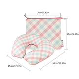 Pillows: Inflatable U Shaped Travel Neck Pillow Portable Car Flight Head Rest Cushion