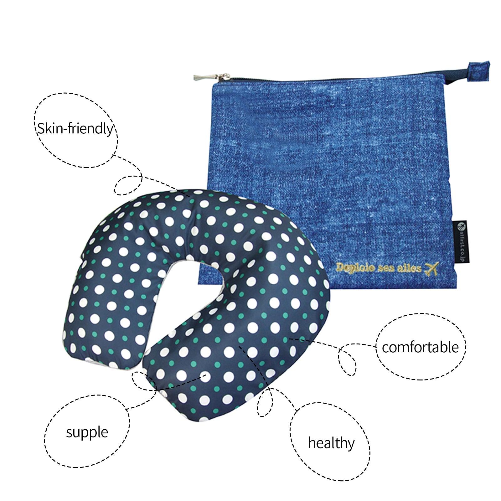 Pillows: Inflatable U Shaped Travel Neck Pillow Portable Car Flight Head Rest Cushion