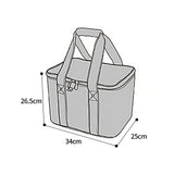 Packing Organisers: Red Insulated Picnic Bag Thermal Cooler Portable Lunch Food Tote Carry Storage Bag
