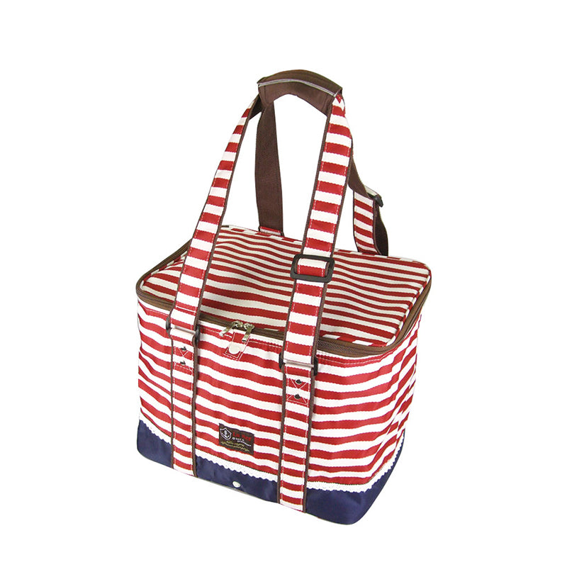 Packing Organisers: Red Insulated Picnic Bag Thermal Cooler Portable Lunch Food Tote Carry Storage Bag