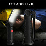 Outdoor Lights: Portable COB LED Work Light Car Garage Mechanic USB Rechargeable Torch Lamp AU