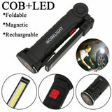 Outdoor Lights: Portable COB LED Work Light Car Garage Mechanic USB Rechargeable Torch Lamp AU