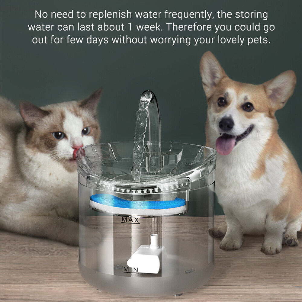 Vacuum Cleaner Accessories: 8PCS Filter Electric Pet Water Fountain Automatic Sensor Drinking Dispenser Filter