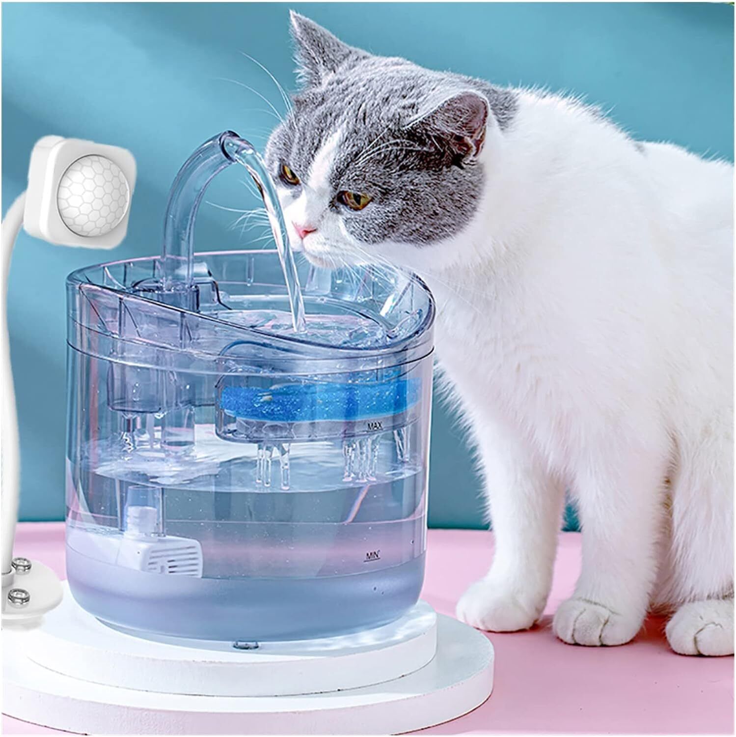 Vacuum Cleaner Accessories: 8PCS Filter Electric Pet Water Fountain Automatic Sensor Drinking Dispenser Filter