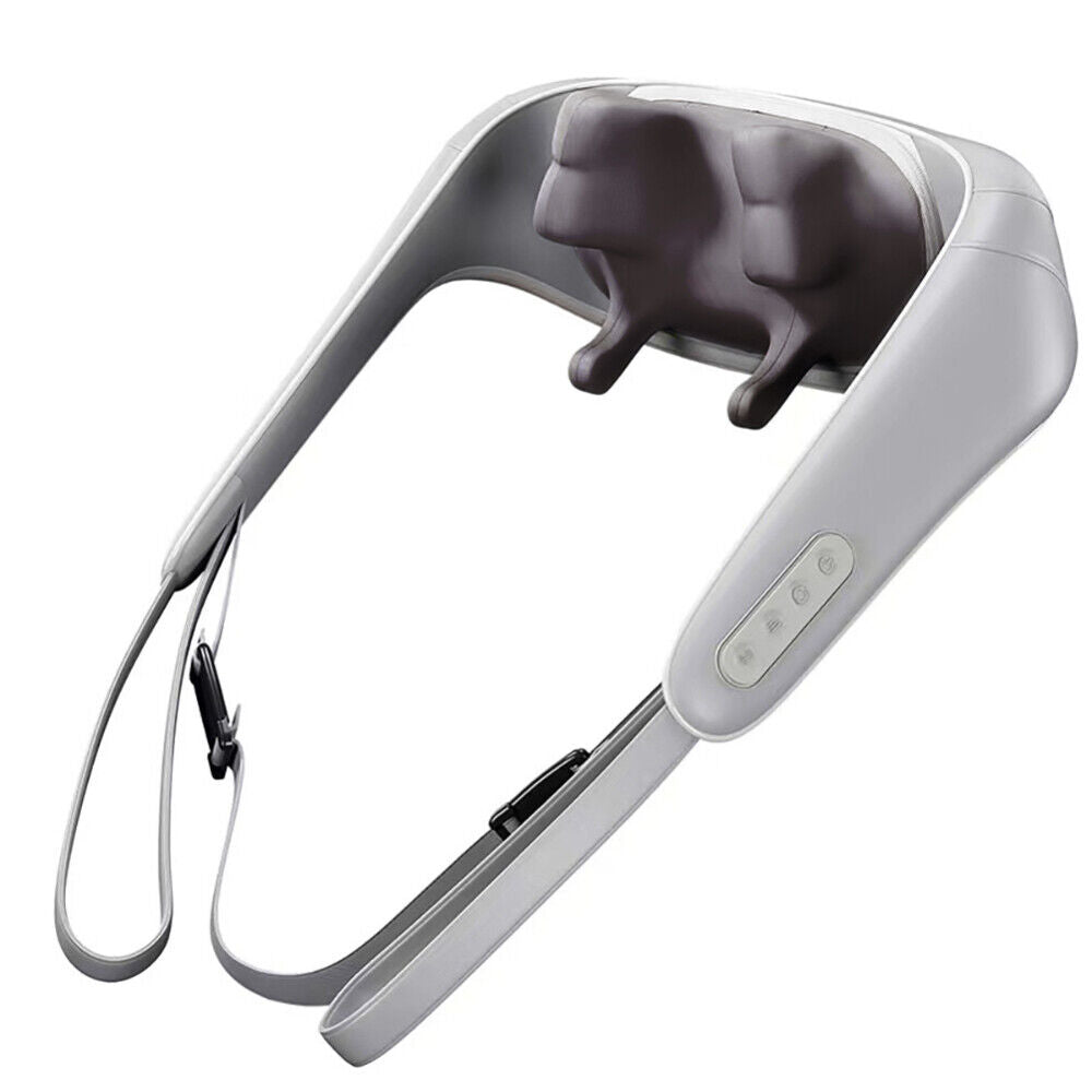 Massagers: 5D Massagers for Neck and Shoulder with Heat Goletsure Pain Relief Deep Kneading Grey