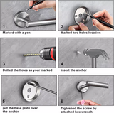 600mm 2 Layers Towel Shelf Storage Bath Stainless Steel Rack Rail Black