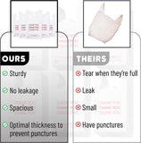 Gift Bags: 50X Plastic Shopping Bags - Reusable Recyclable Singlet Eco Grocery Carry Bag Medium