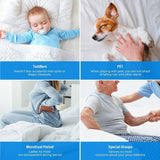 Mattress Toppers: Fully Fitted Waterproof Cotton / Non Woven Mattress Protector Cover Double