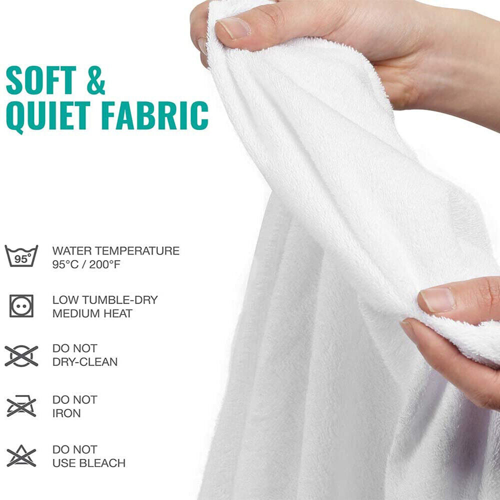Mattress Toppers: Fully Fitted Waterproof Cotton / Non Woven Mattress Protector Cover Double