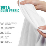 Mattress Toppers: Fully Fitted Waterproof Cotton / Non Woven Mattress Protector Cover Double