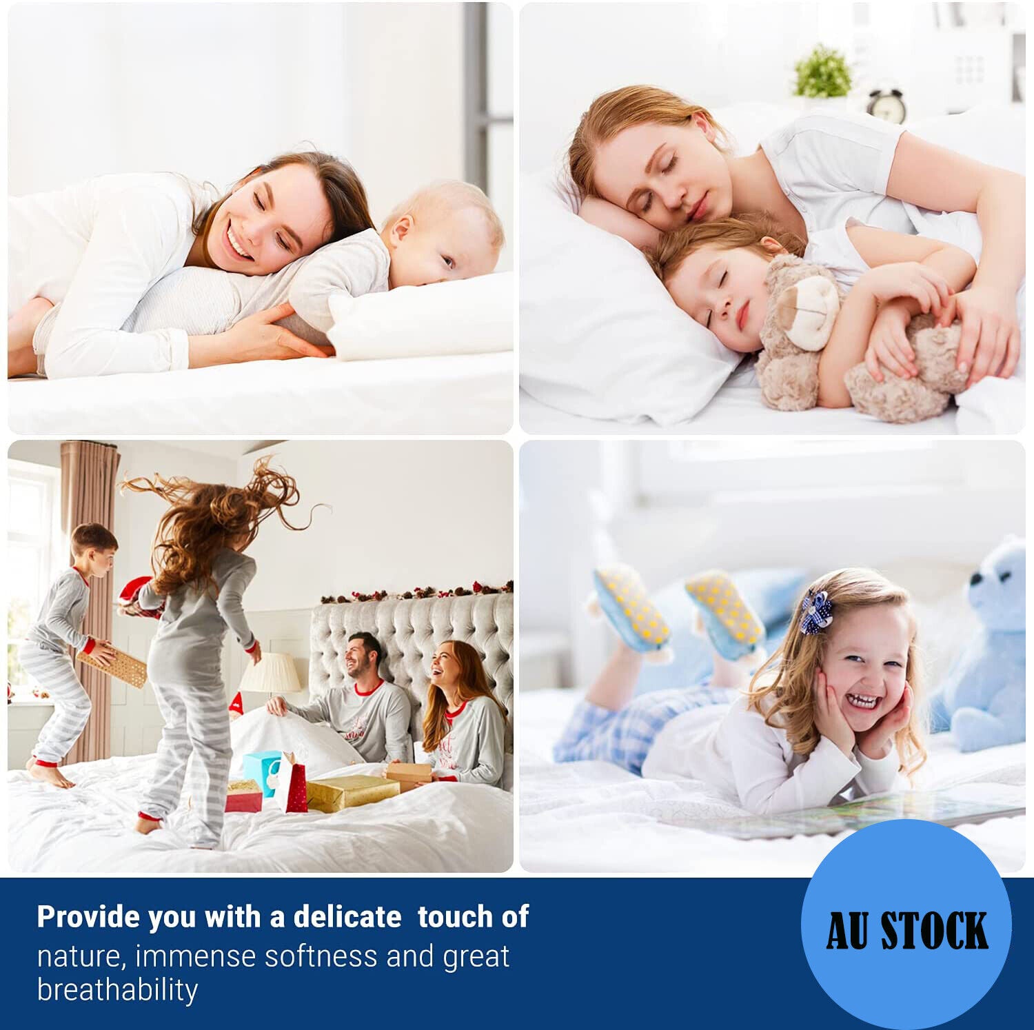 Mattress Toppers: 100% Terry Cotton Fitted Mattress Protector Waterproof Queen