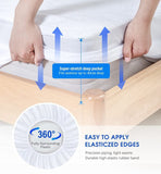 100% Terry Cotton Fitted Mattress Protector Waterproof Queen