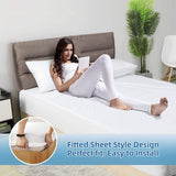 100% Terry Cotton Fitted Mattress Protector Waterproof Queen