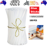 Caulking Tools: Glue Sticks Hot Clear Melt Glue Adhesive Sticks 100 pcs Stickes For Glue Gun 11mmx300mm