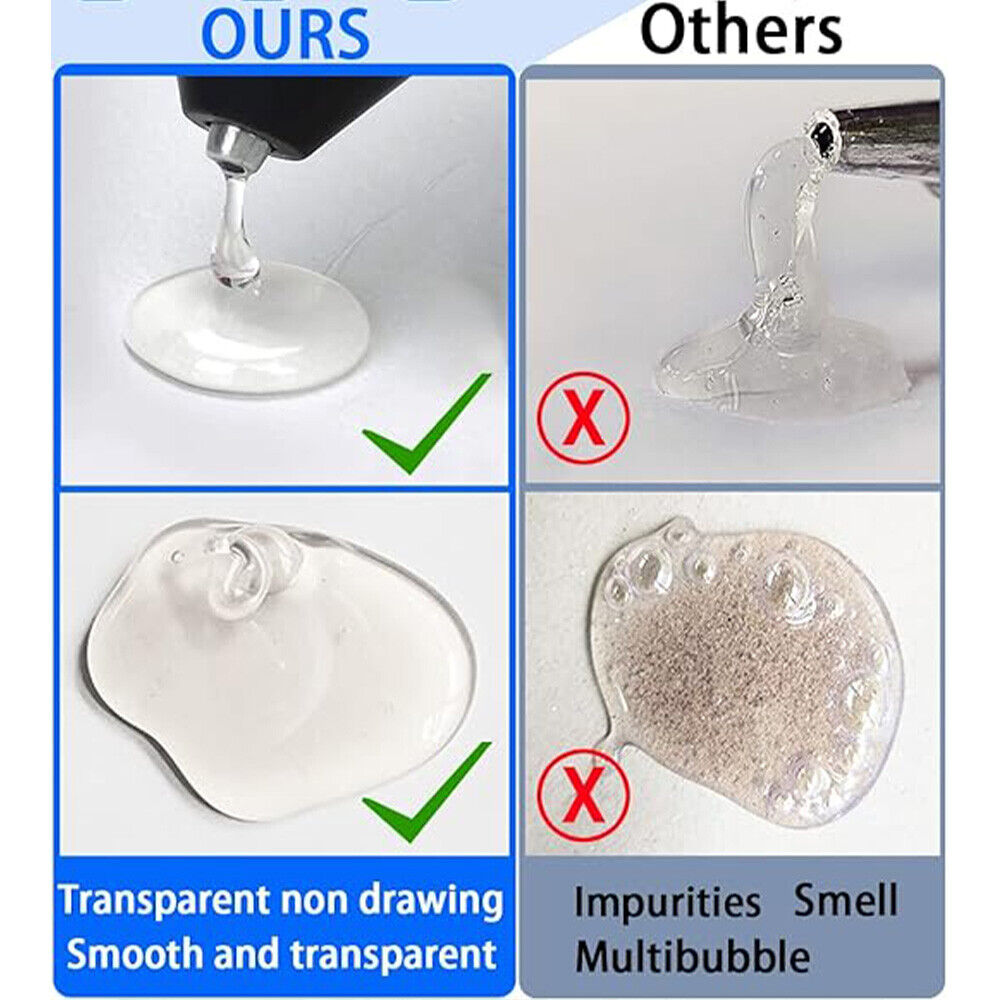 Caulking Tools: Glue Sticks Hot Clear Melt Glue Adhesive Sticks 100 pcs Stickes For Glue Gun 11mmx300mm