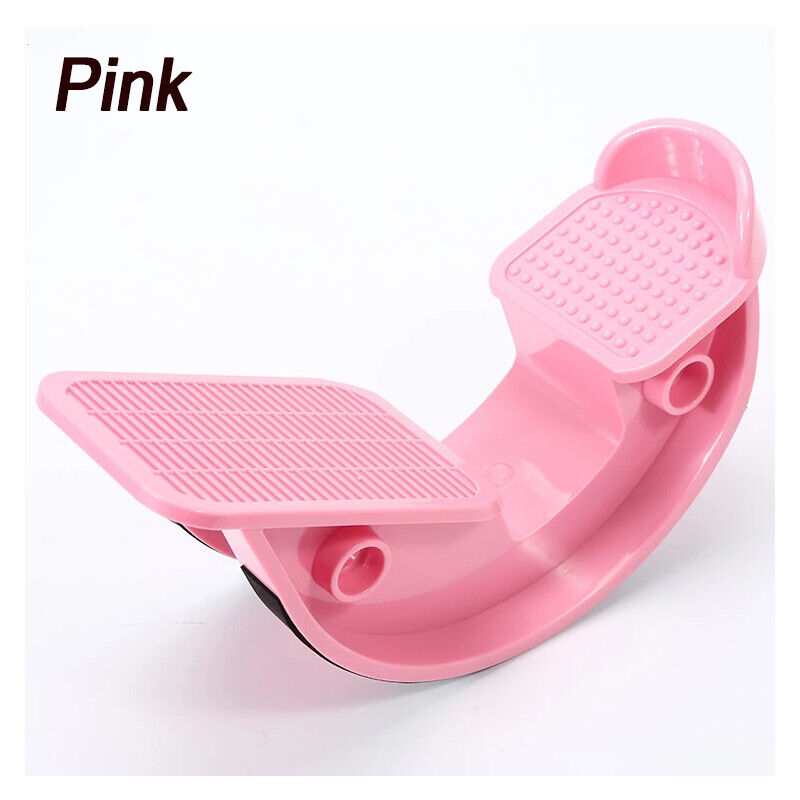 Gym Equipment & Accessories: PINK Calf Massage Plantar Foot Rocker Stretch Board Ankle Pedal Stretcher Calf Pain