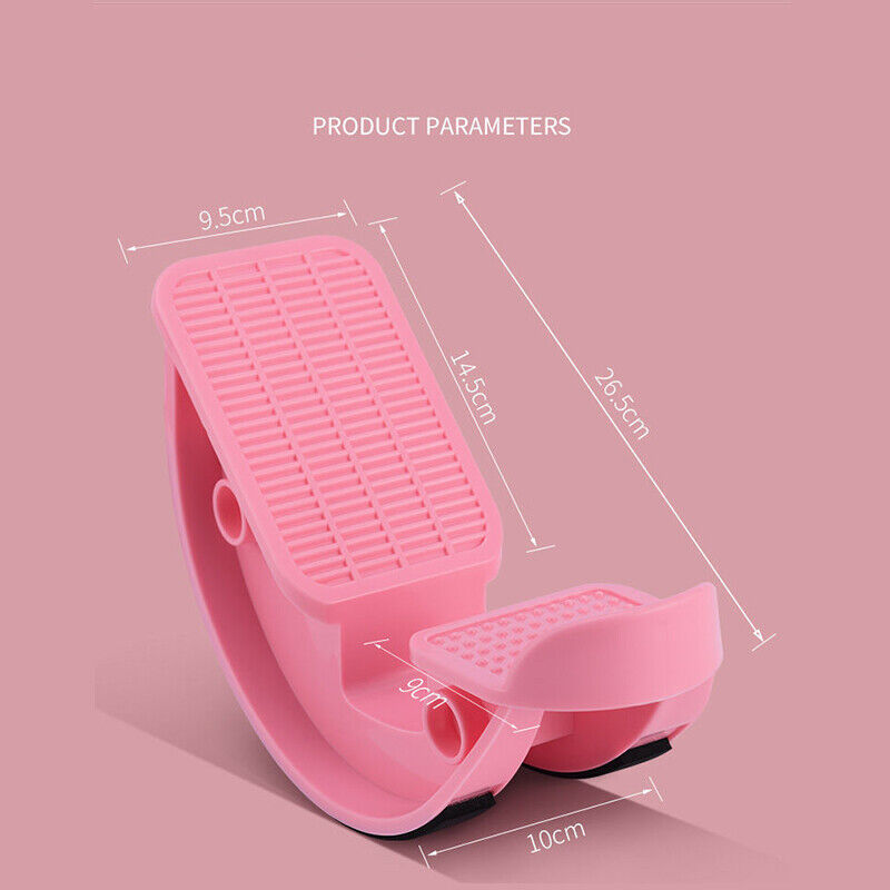 Gym Equipment & Accessories: PINK Calf Massage Plantar Foot Rocker Stretch Board Ankle Pedal Stretcher Calf Pain