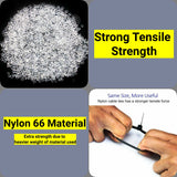 Packaging Tape: Cable Ties Zip Ties Nylon UV Stabilised 500pc Bulk Black Cable Tie 150mm x 2.5mm