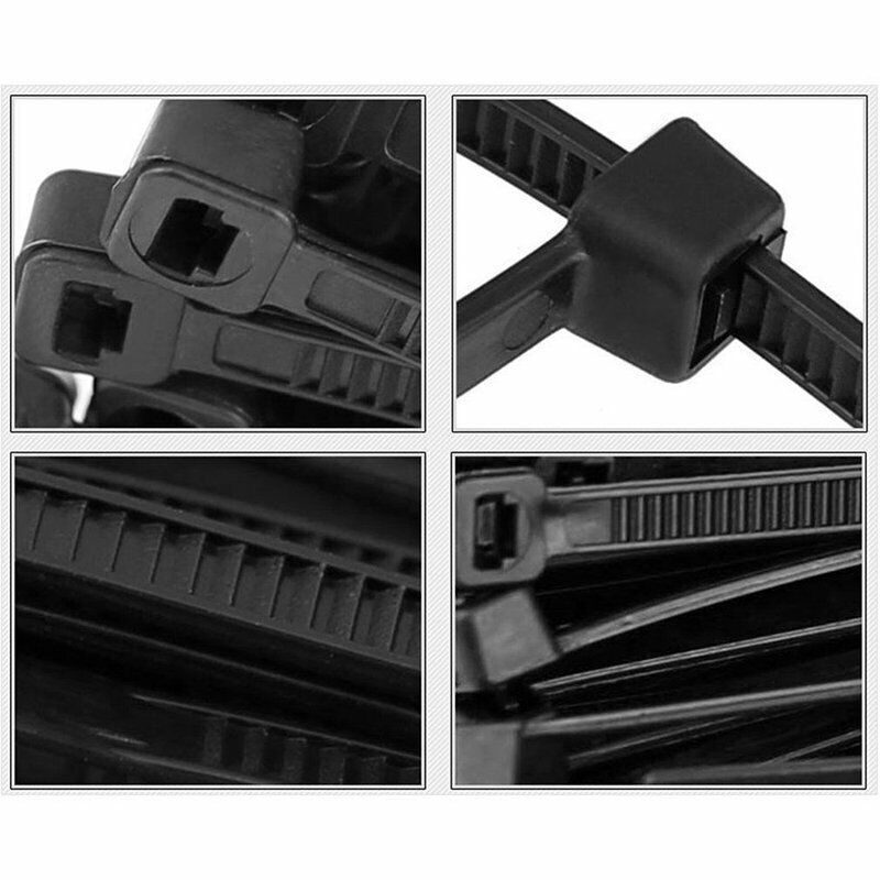Packaging Tape: Cable Ties Zip Ties Nylon UV Stabilised 500pc Bulk Black Cable Tie 150mm x 2.5mm