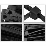 Packaging Tape: Cable Ties Zip Ties Nylon UV Stabilised 500pc Bulk Black Cable Tie 150mm x 2.5mm