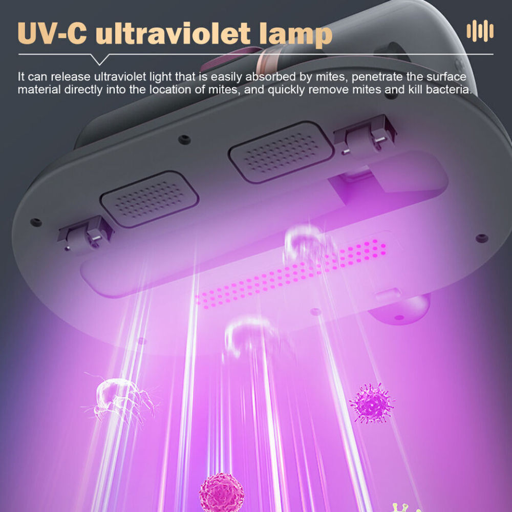 Back Care: 10000pa Handheld Mite Remover Home Bed Mattress Vacuum Sofa Cleaner USB UV-C AU