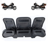 3 Pocket Windshield Bag Waterproof Fit For Harley Electra Glide FLHTC 96-13
