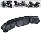 3 Pocket Windshield Bag Waterproof Fit For Harley Electra Glide FLHTC 96-13
