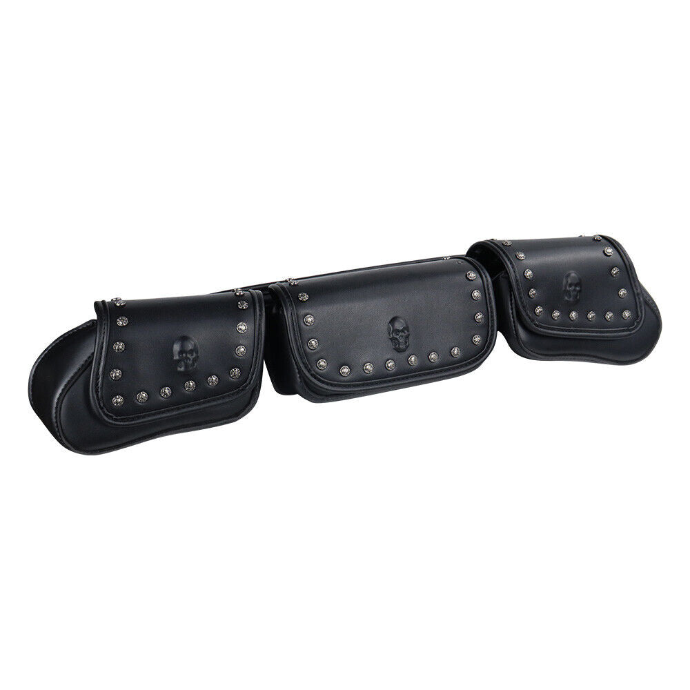 Automotive Decor: 3 Pocket Windshield Bag Waterproof Fit For Harley Electra Glide FLHTC 96-13