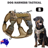 Dog Apparel: Dog Harness Tactical No Pull Adjustable Pet Military Working Training Vest S