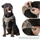 Dog Apparel: Dog Harness Tactical No Pull Adjustable Pet Military Working Training Vest S