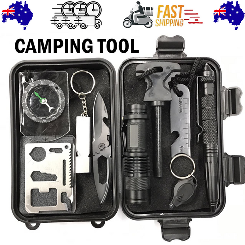 Camping Appliances: Camping Tool Emergency Survival Equipment Set Outdoor Sport Tactical Hiking Kit