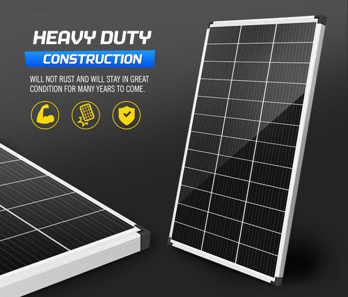 Outdoor Power Equipment: 12V 130W Mono Solar Panel Kit Caravan Home Off Gird Battery Charging Power