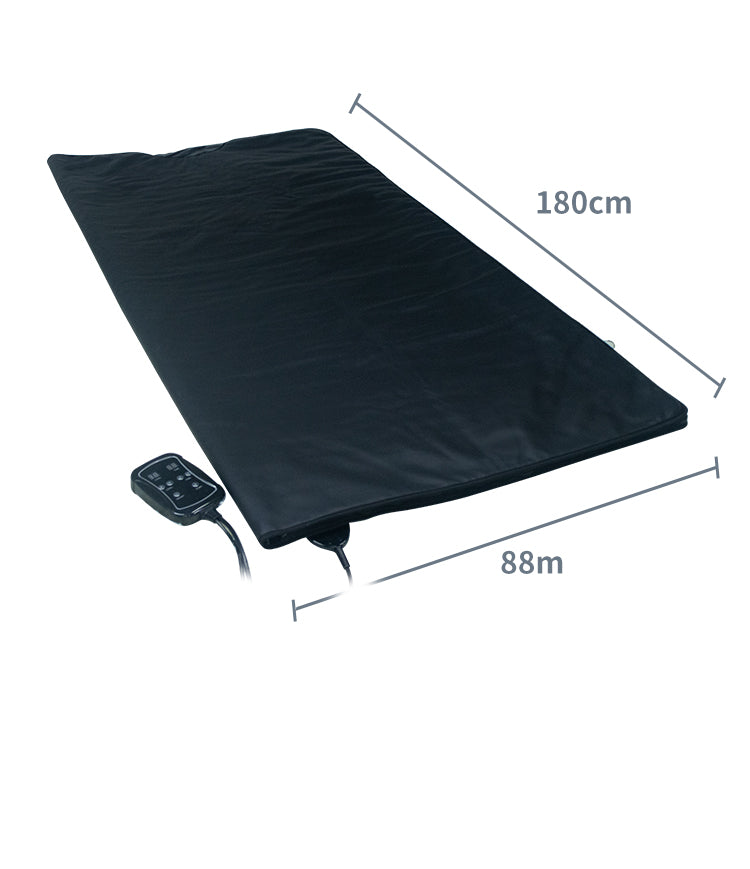 Heating Pads: 180x85cm Far Infrared Sauna Blanket Leather Slimming Detox Spa Body Shaping Low