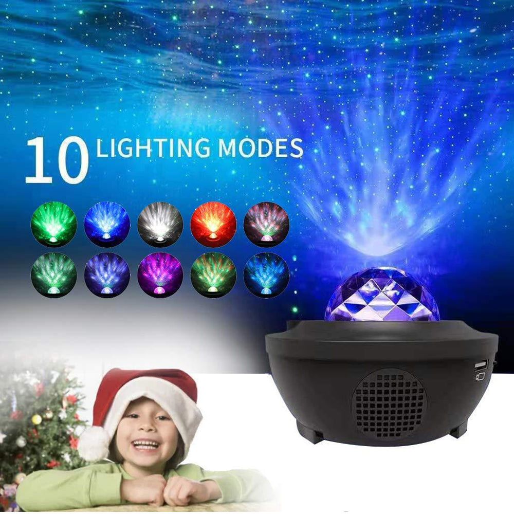 Night Lights & Ambient Lighting: Galaxy Starry Night Light Projector Ocean Star Sky Party Baby Kids Room LED Lamp