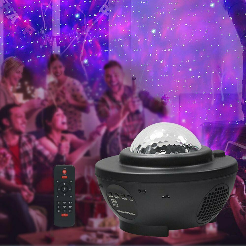 Night Lights & Ambient Lighting: Galaxy Starry Night Light Projector Ocean Star Sky Party Baby Kids Room LED Lamp
