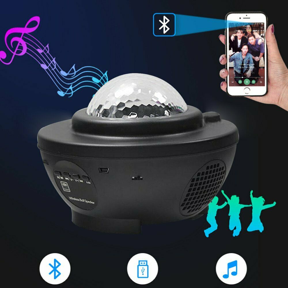 Night Lights & Ambient Lighting: Galaxy Starry Night Light Projector Ocean Star Sky Party Baby Kids Room LED Lamp